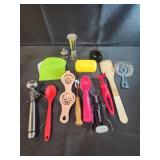 Assorted kitchen utensils