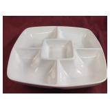 Threshold porcelain dip and vegetable bowl