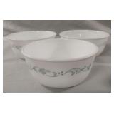 Vintage Corelle "Country Cottage" bowls. Set of 3