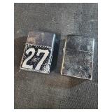 2 zippo lighters