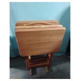 TV trays with stand