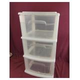 Plastic storage cart