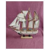 Wood sail boat