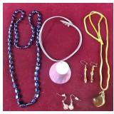 Necklaces (one with Tigers Eye Pendant) and