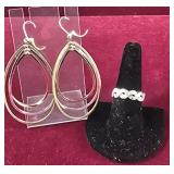 Rose gold colored Fashion Ring sz 8.5 and Tricolor