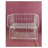 Stackable wire organizers. Set of 2