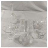 Collectible glass including a bell, butter dish