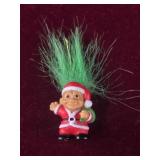 Vintage Russ Christmas Troll necklace charm