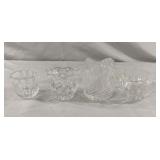 Crystal and glass candle holders