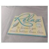 Relax nautical sign