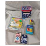 Playing cards, coloring book and more.....