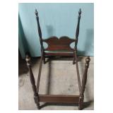 Vintage wood baby doll bed frame.  14 x 25 x 24