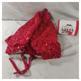 Sequin tree skirt and a small Letters to Santa