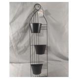 Hanging metal planter 30" tall