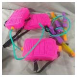 Toyzaing Backpack Water Squirters Toy. Set of 3