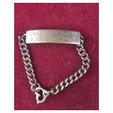 Sterling Military ID Bracelet