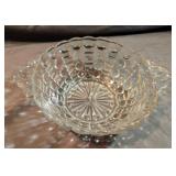 Vintage Anchor Hocking Clear Bubbles & Bars Glass