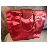 Pink purse with zipper 16 x 14