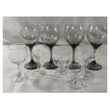Set of 4 grey wine glasses and more .....