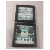 Bathroom wall decor 7 x 7
