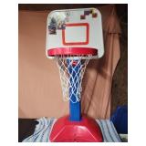 Little Kids plastic basketball goal 43" tall