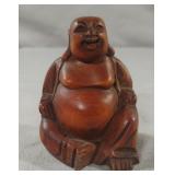 Wood hand carved Buddha statue