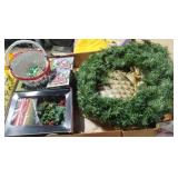 Wreath, centerpieces and more Christmas