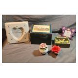 Butterfly and floral decor including a Hallmark