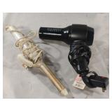 Euro 1600 hair dryer and Revlon curling iron