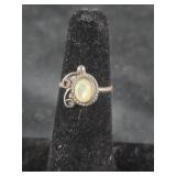 Dainty Vintage Ring - Silver colored, not