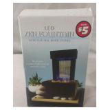 LED Zen Fountain with natural stones