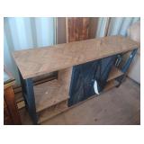 Wine rack-cabinet with hooks. 55 x 30 x 14