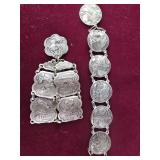 2 medallion Bracelets- Coins and Taj Mahal - b