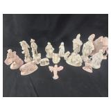 Plaster Nativity Set