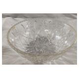 Vintage glass serving bowl