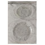 Vintage glass serving plates