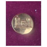 US Army WWII Engineer Corps Castle pin