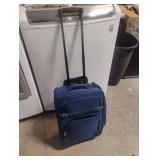Wheeled luggage blue
