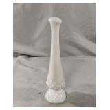 Vintage Fenton White Milk Glass Footed Hobnail