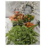 Floral and greenery decor