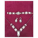 Victorian Style Filigree Carved Shell Necklace,