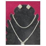 Rhinestone Choker and Rhinestone Necklace and