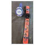 Batman and Spiderman watches