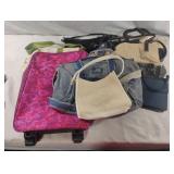 Pocket books and small wheeled luggage