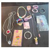 Watches, necklaces, bracelets, kids jewelry,