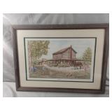 Dona & Jerry Locklair framed artwork "Puttin