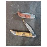 2 pocket knives, wild turkey collection