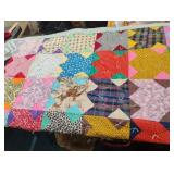Vintage handmade quilt 72 x 70