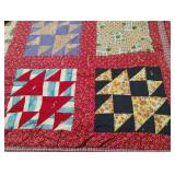 Vintage handmade quilt 84 x 70