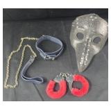 Leash, Masks and Handcuffs
